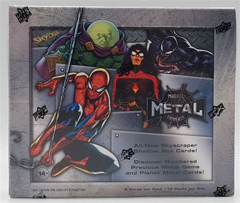 marvel spider-man metal universe trading cards box|skybox metal universe spider man.